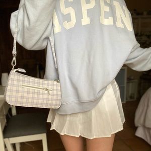 super cute white tennis skirt